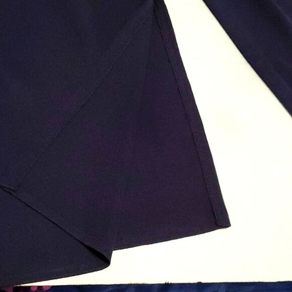 Misook Navy & Chartreuse Spirit Academia Colorblock Long Sleeve Tunic Top - Picture 6 of 7